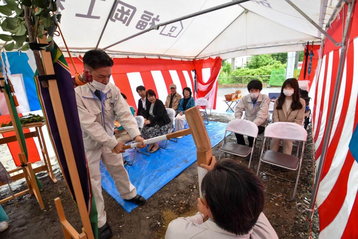 「北九州市小倉北区01」注文住宅現場リポート①【地鎮祭】