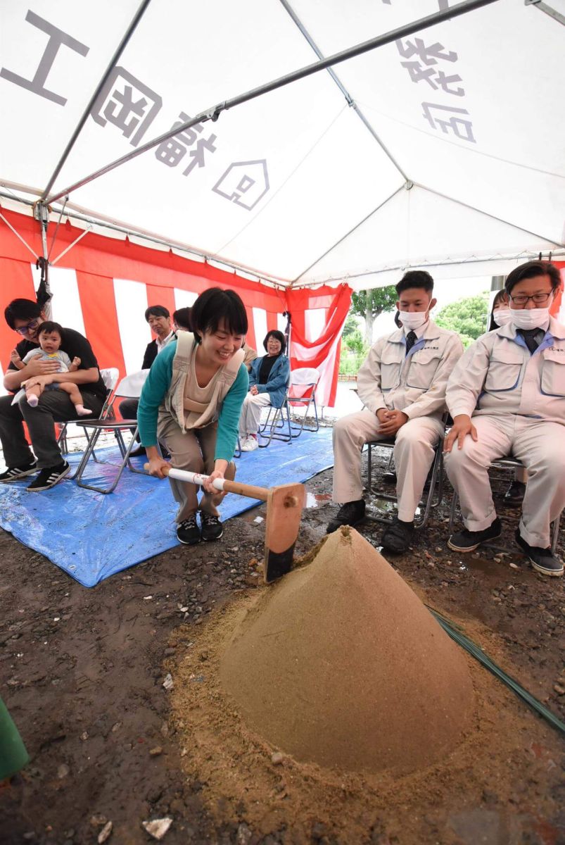 「北九州市小倉北区01」注文住宅現場リポート①【地鎮祭】