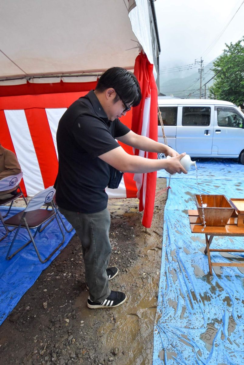 「北九州市小倉北区01」注文住宅現場リポート①【地鎮祭】