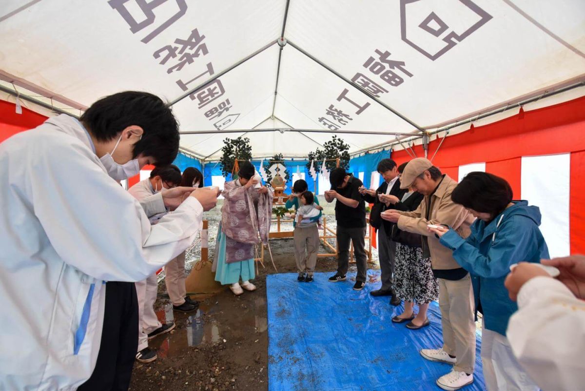 「北九州市小倉北区01」注文住宅現場リポート①【地鎮祭】