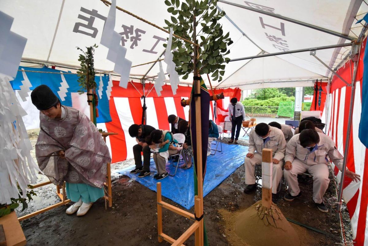 「北九州市小倉北区01」注文住宅現場リポート①【地鎮祭】