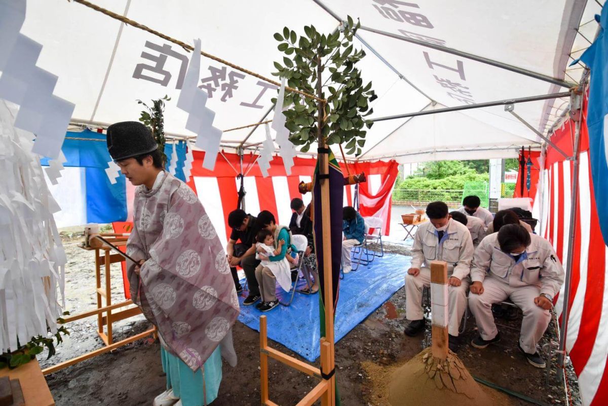 「北九州市小倉北区01」注文住宅現場リポート①【地鎮祭】