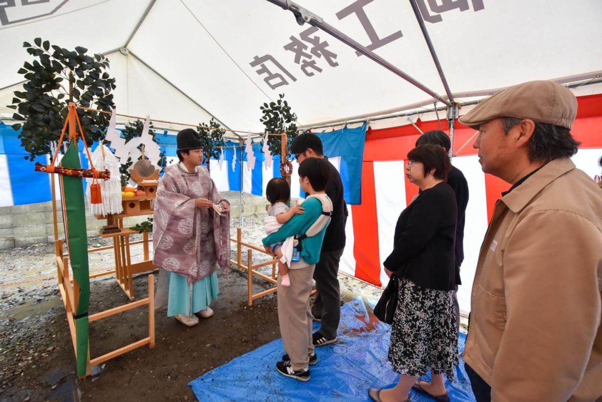 「北九州市小倉北区01」注文住宅現場リポート①【地鎮祭】