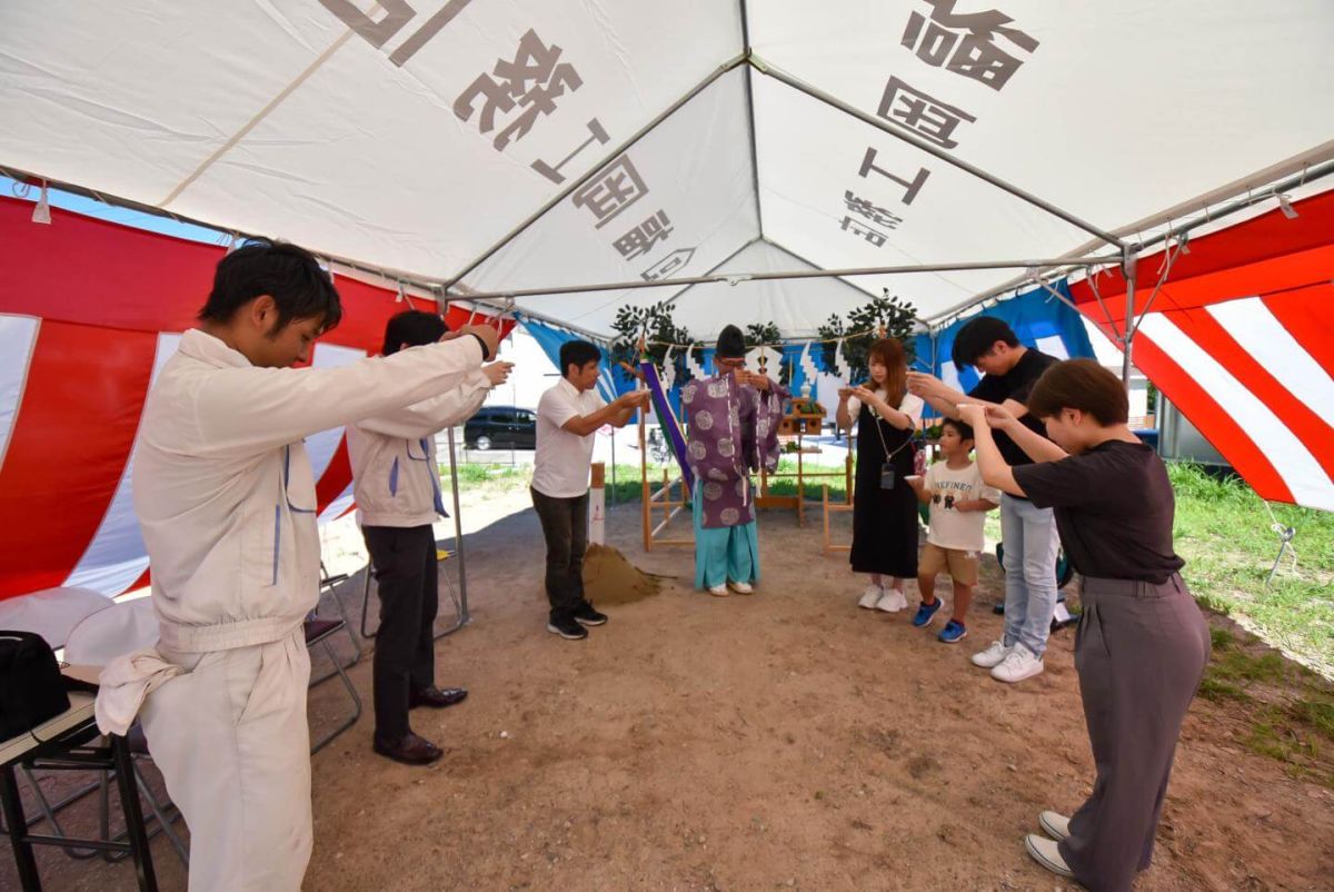 「宗像市大井01」注文住宅現場リポート①【地鎮祭】