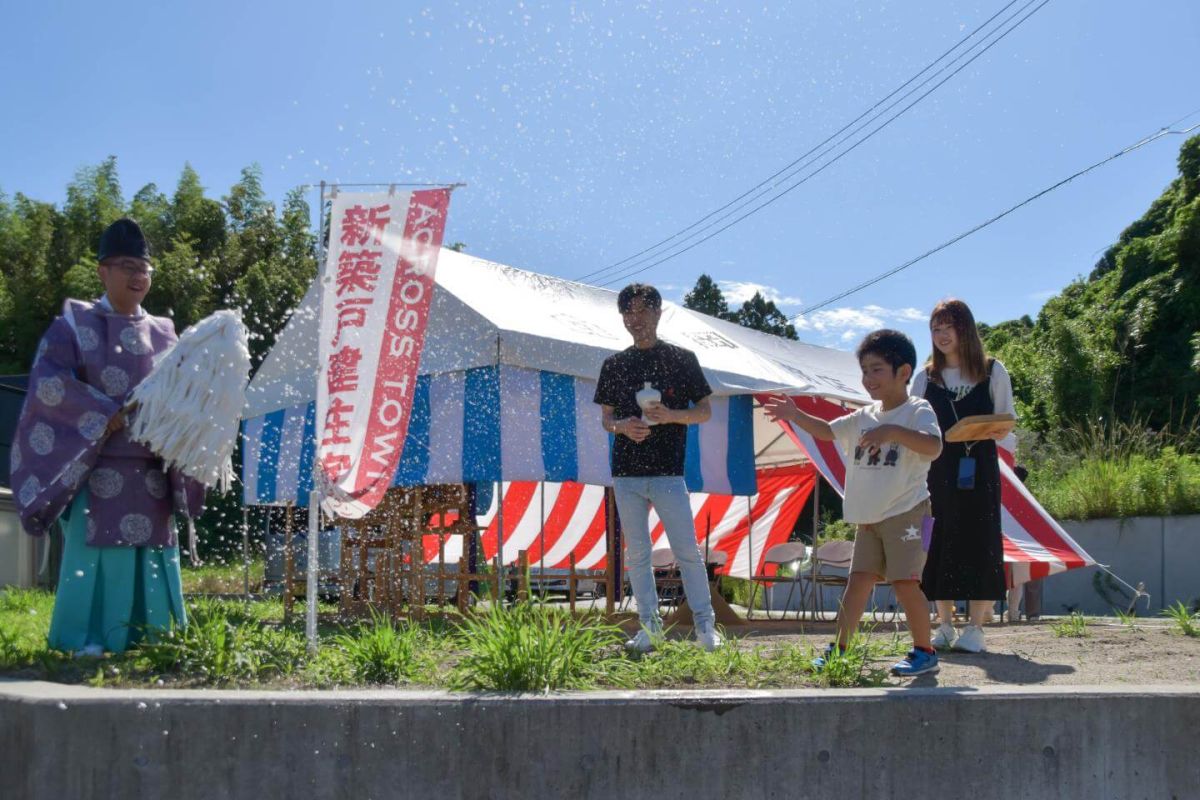 「宗像市大井01」注文住宅現場リポート①【地鎮祭】