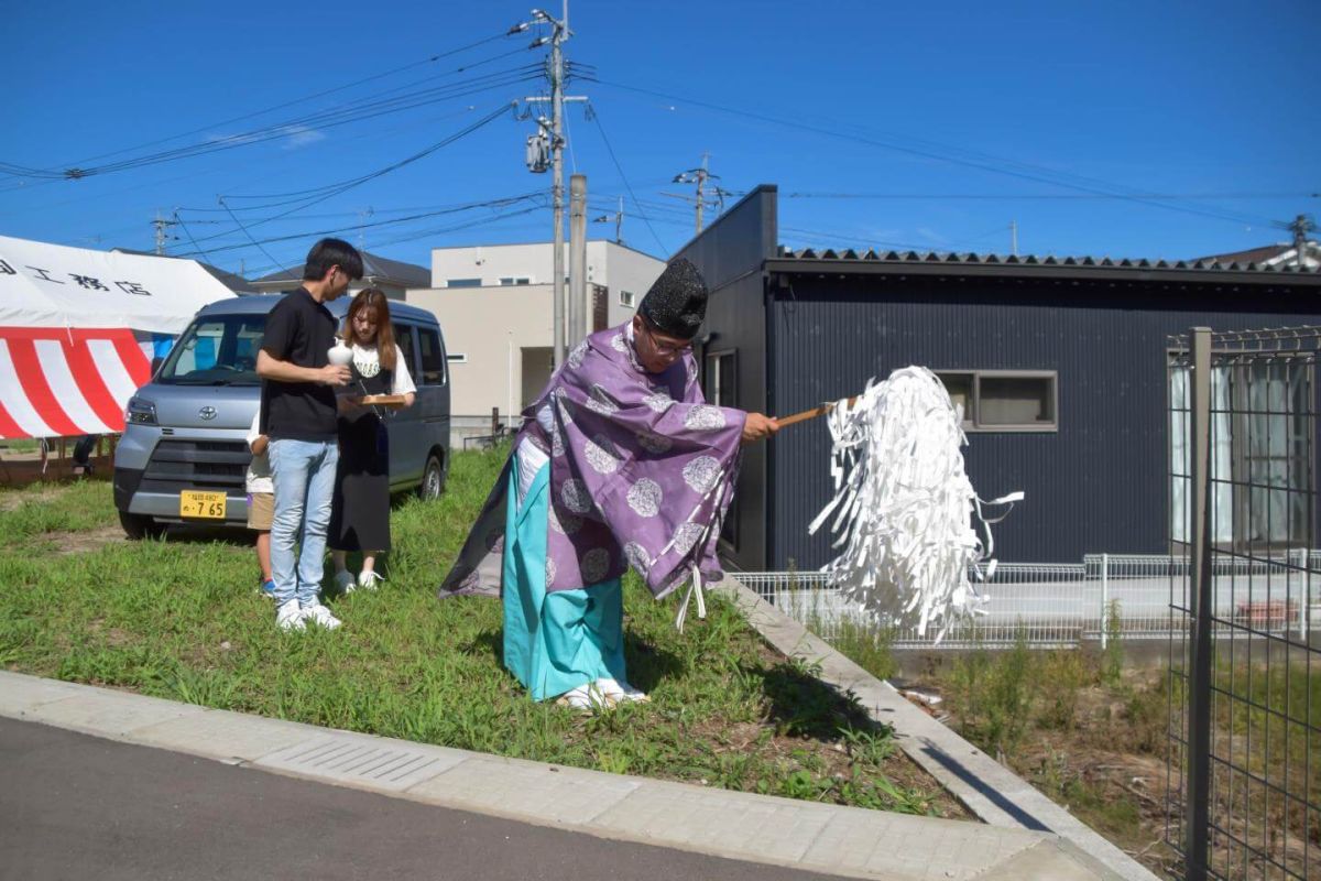 「宗像市大井01」注文住宅現場リポート①【地鎮祭】