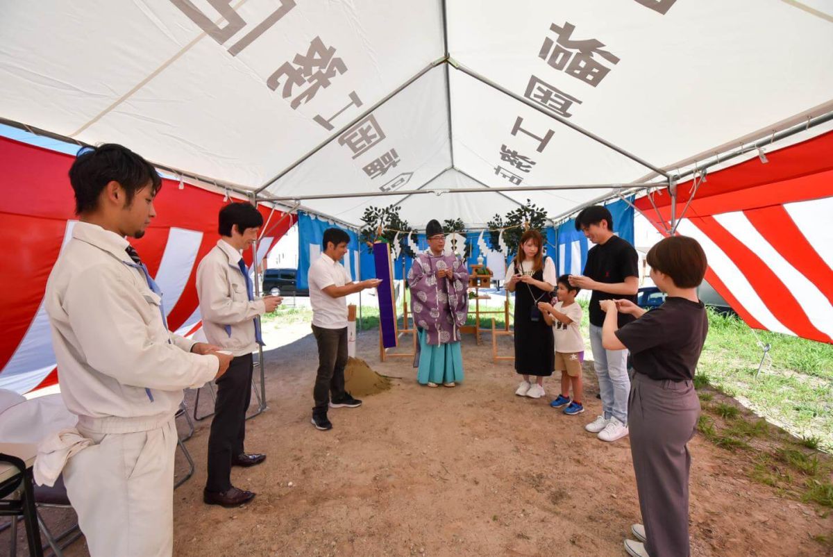 「宗像市大井01」注文住宅現場リポート①【地鎮祭】