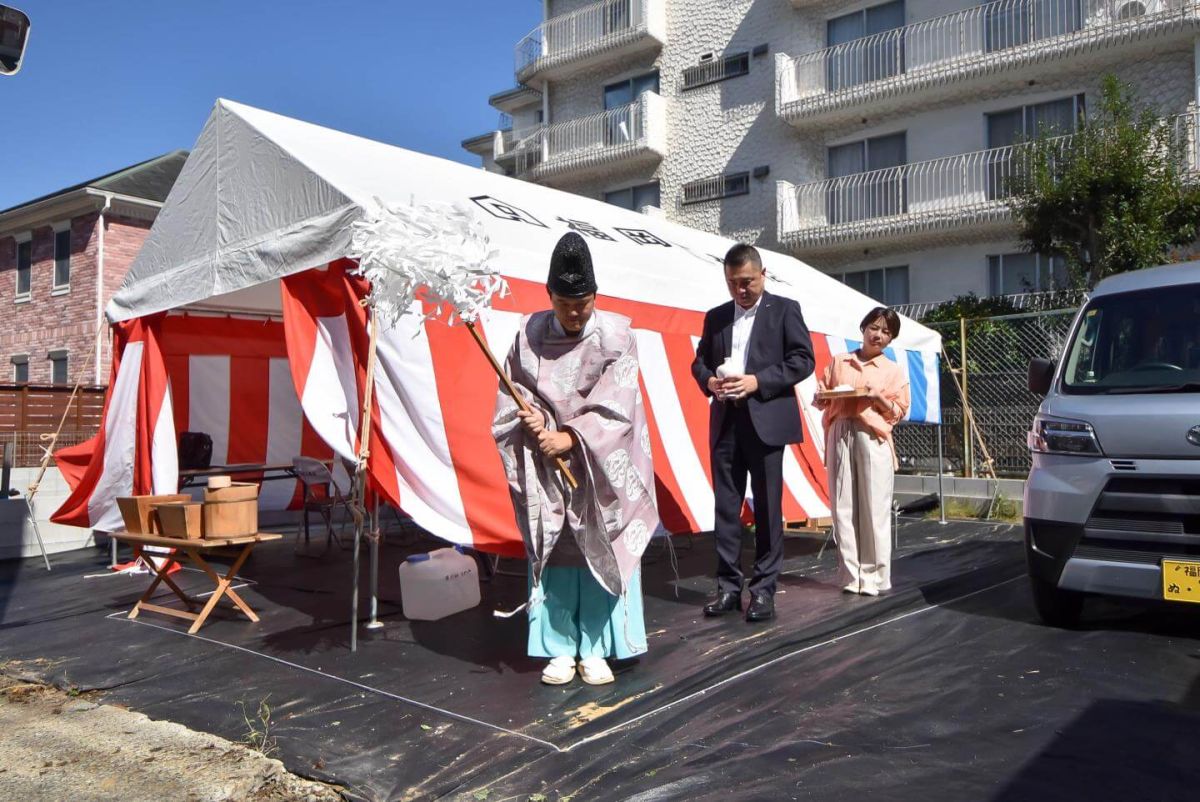 「福岡市南区29」注文住宅現場リポート①【地鎮祭】