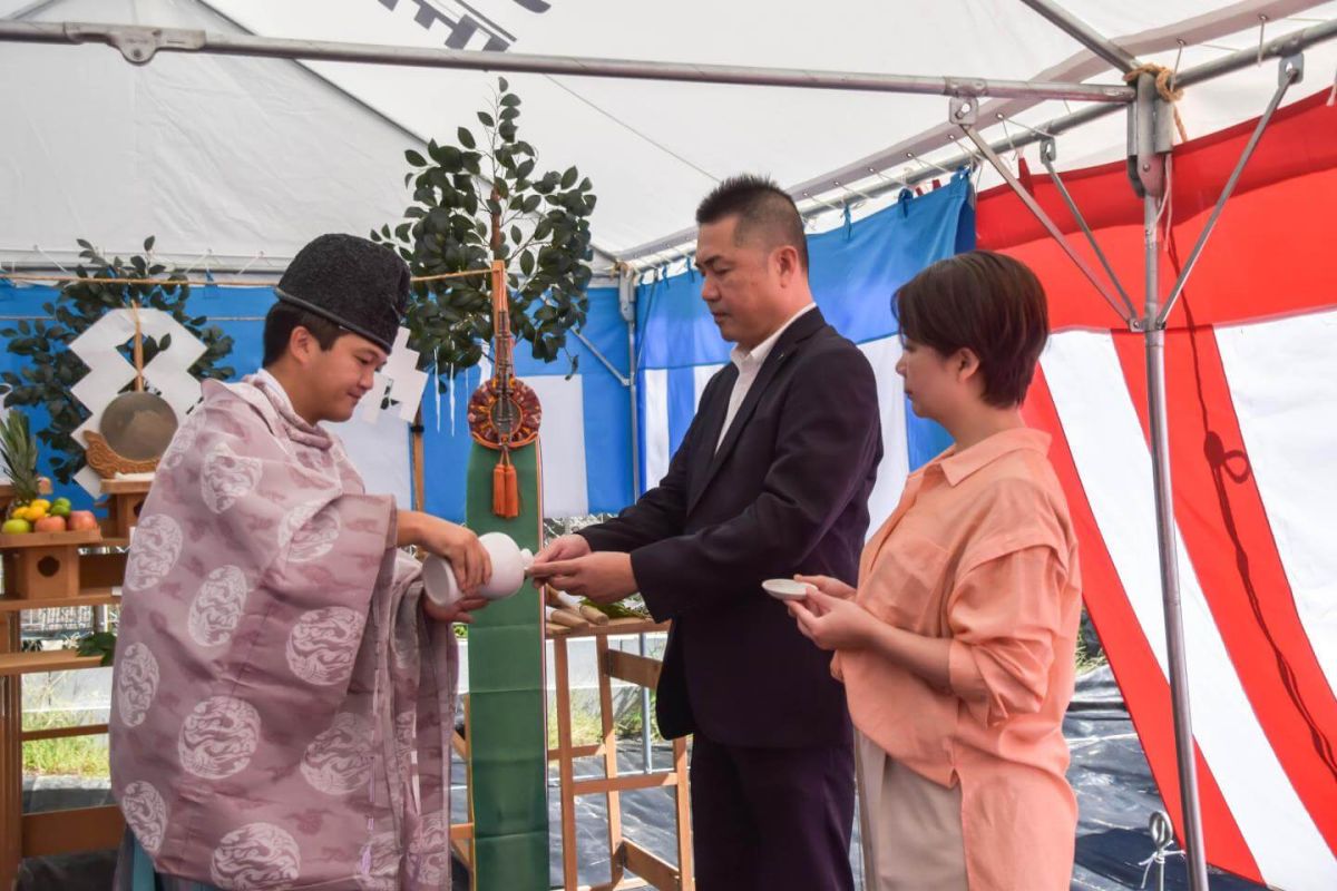 「福岡市南区29」注文住宅現場リポート①【地鎮祭】