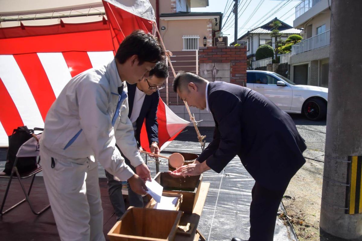 「福岡市南区29」注文住宅現場リポート①【地鎮祭】