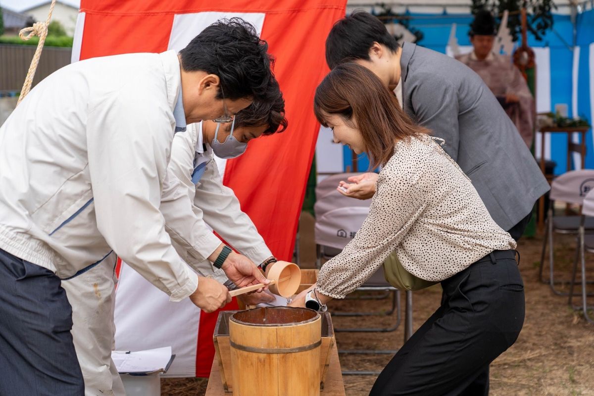 「福津市宮司02」注文住宅現場リポート①【地鎮祭】