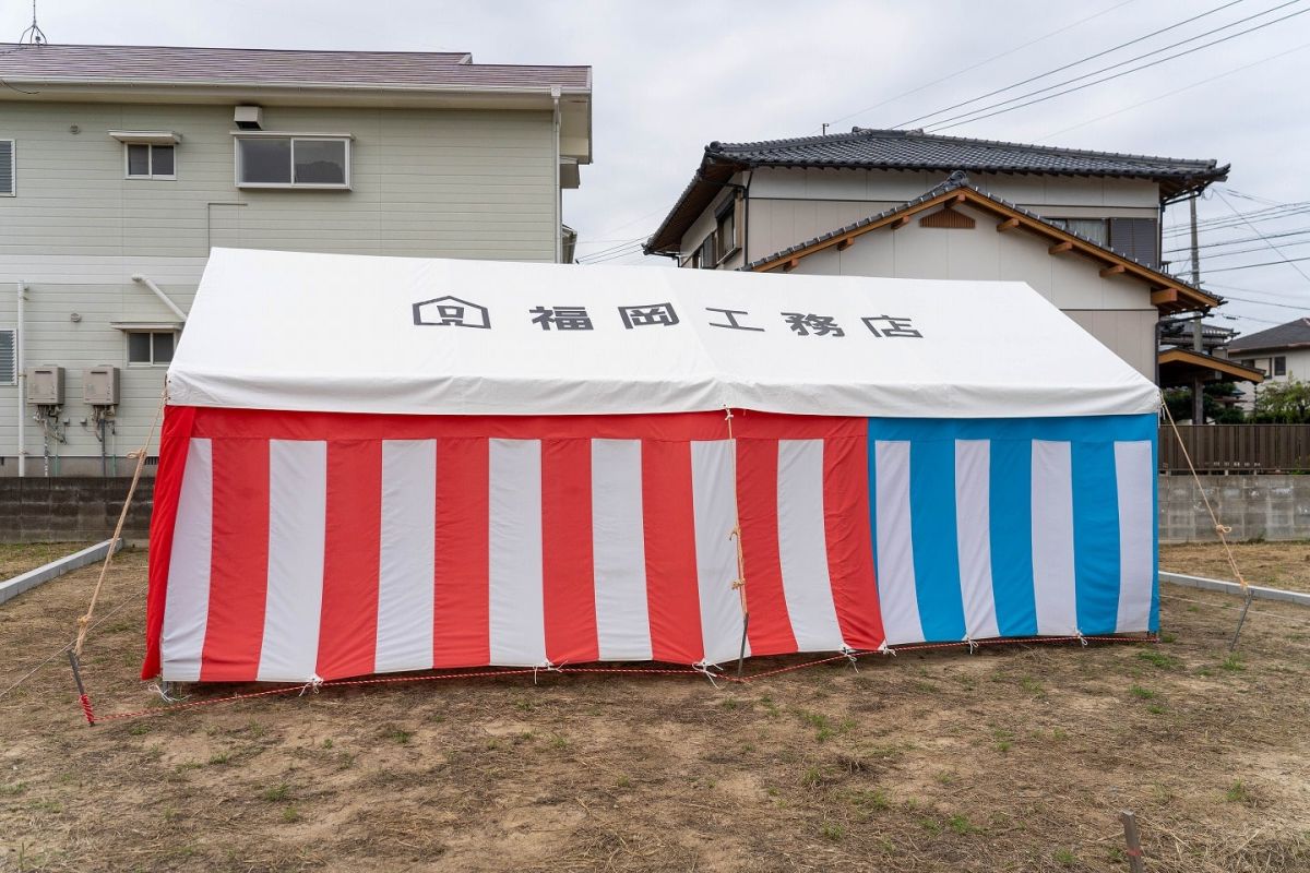 「福津市宮司02」注文住宅現場リポート①【地鎮祭】