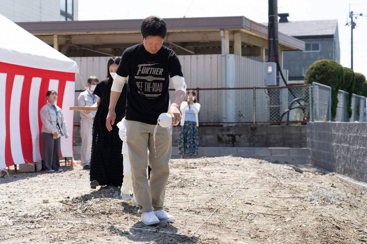 「みやま市01」注文住宅現場リポート①【地鎮祭】