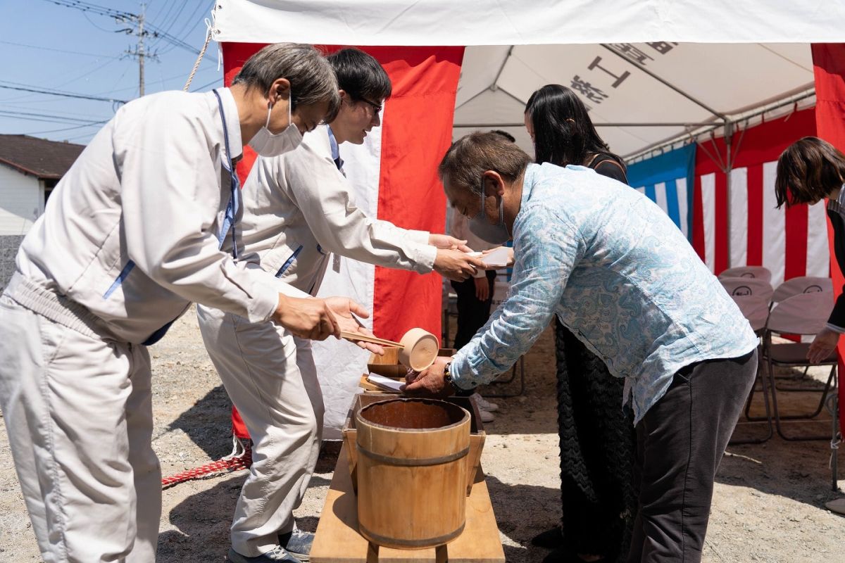 「みやま市01」注文住宅現場リポート①【地鎮祭】