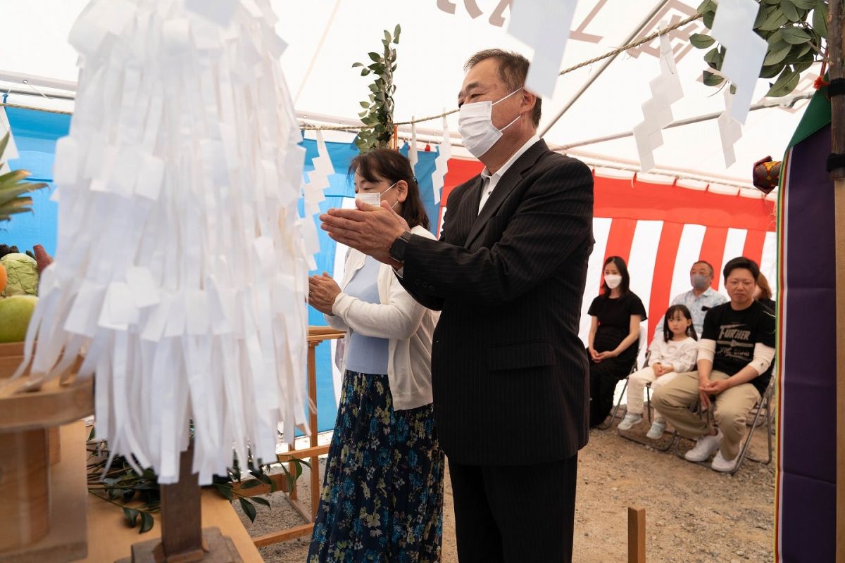 「みやま市01」注文住宅現場リポート①【地鎮祭】