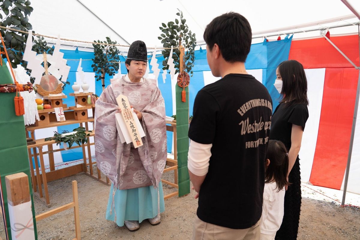 「みやま市01」注文住宅現場リポート①【地鎮祭】