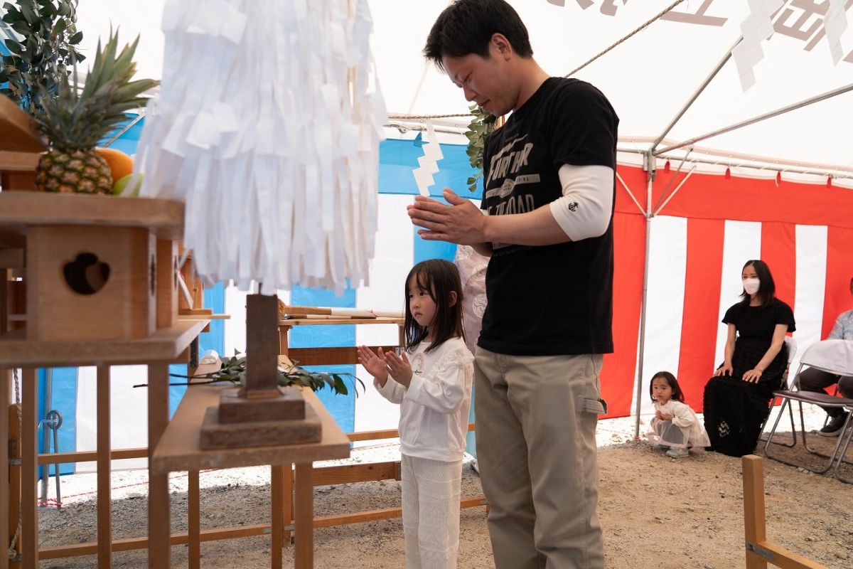 「みやま市01」注文住宅現場リポート①【地鎮祭】