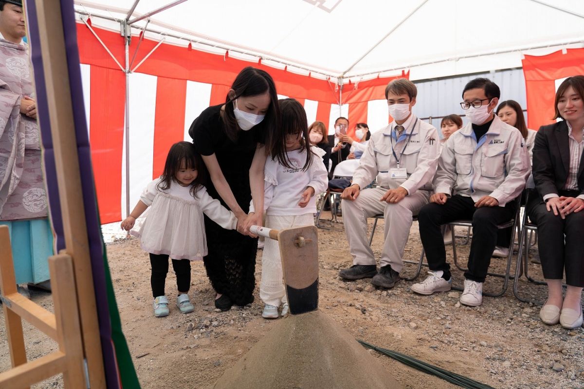 「みやま市01」注文住宅現場リポート①【地鎮祭】