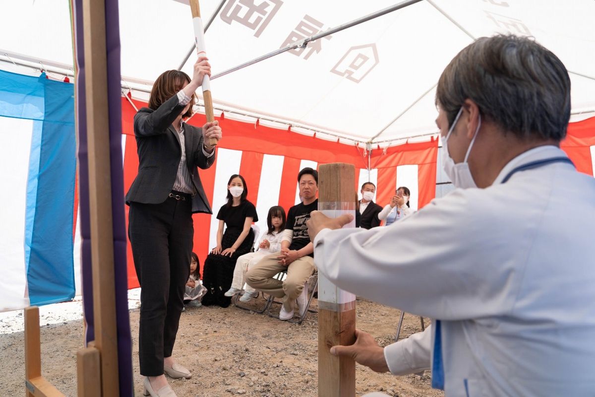 「みやま市01」注文住宅現場リポート①【地鎮祭】