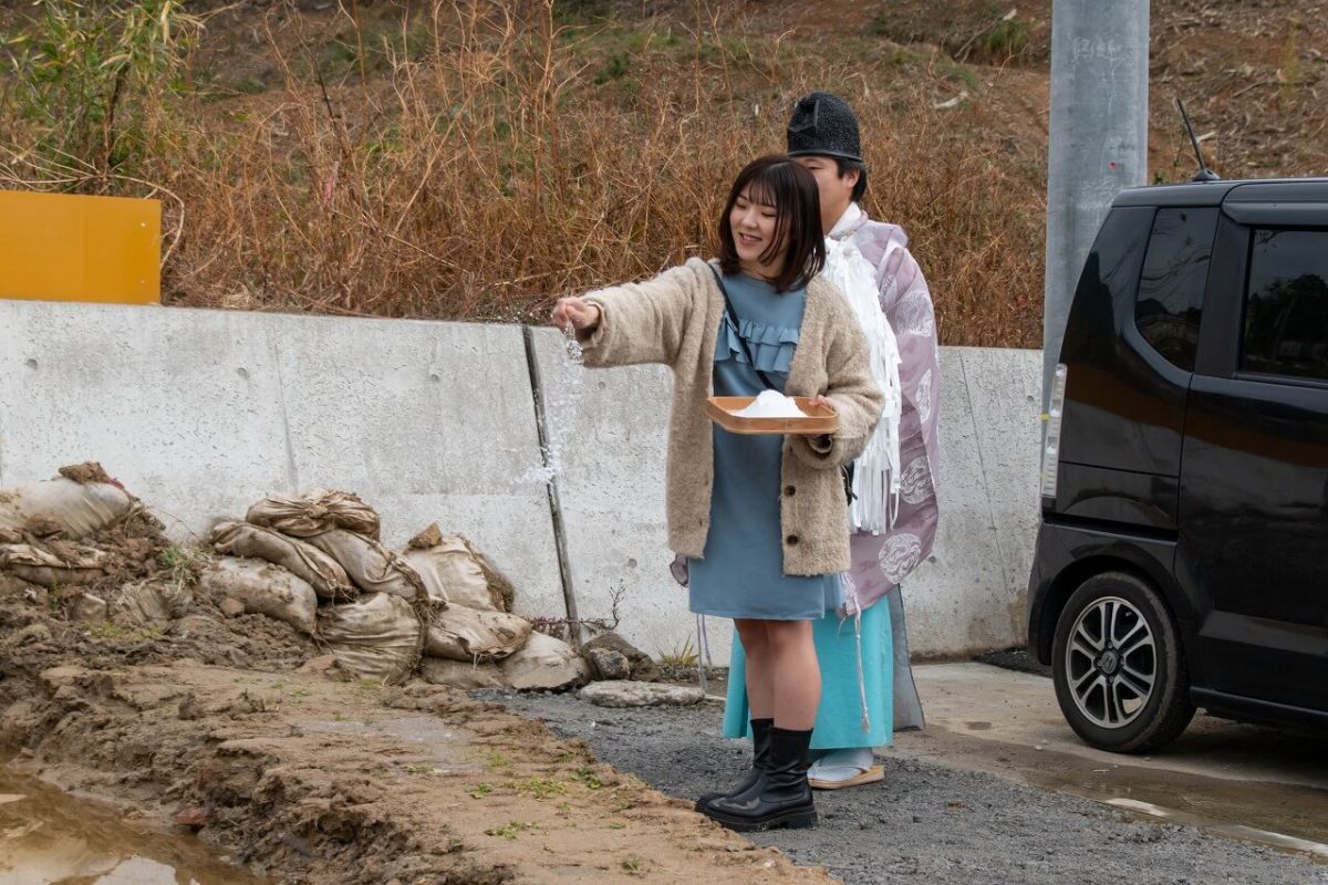 「宗像市陵厳寺01」注文住宅現場リポート①【地鎮祭】