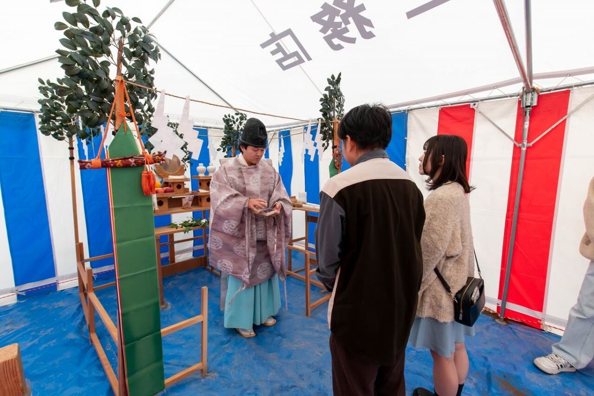 「宗像市陵厳寺01」注文住宅現場リポート①【地鎮祭】