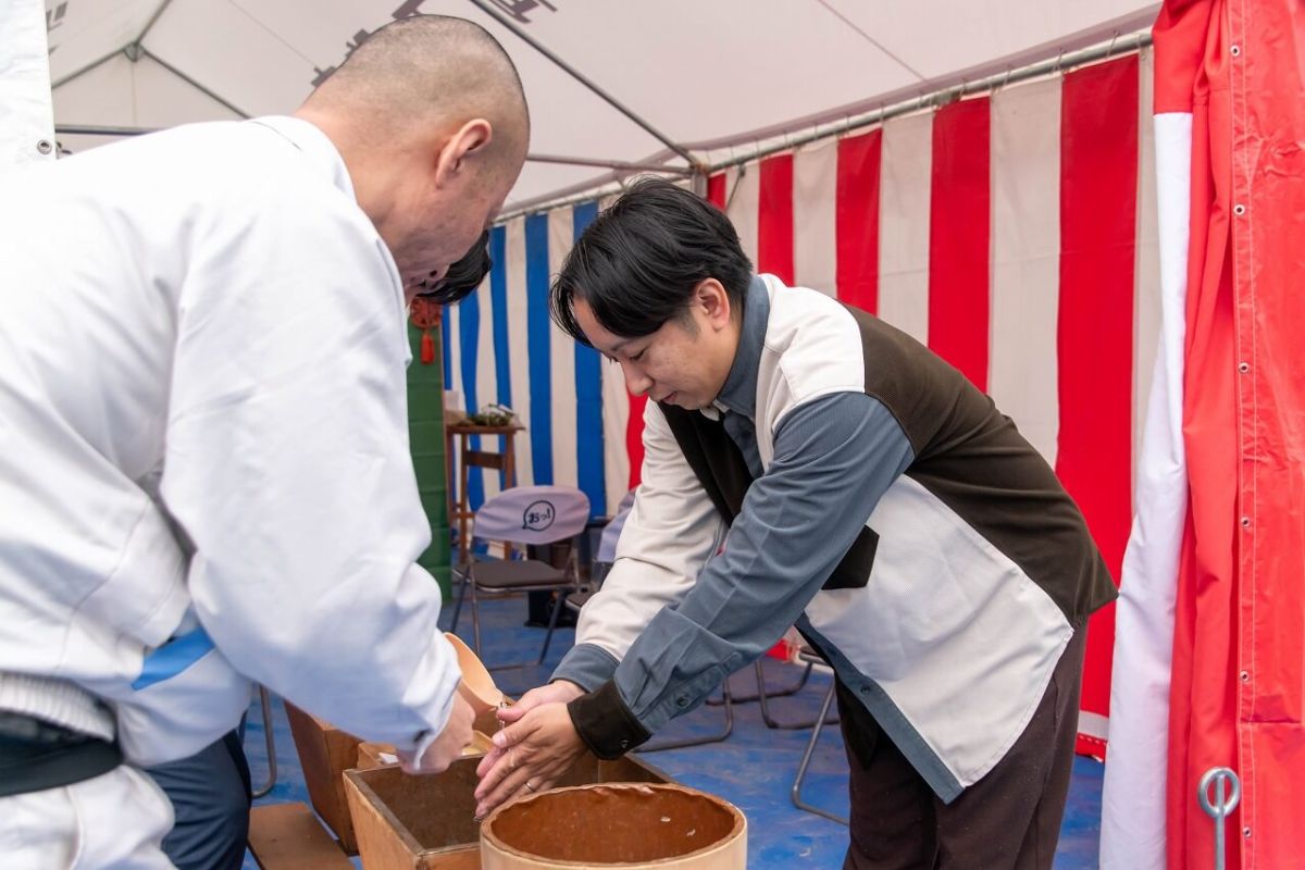 「宗像市陵厳寺01」注文住宅現場リポート①【地鎮祭】