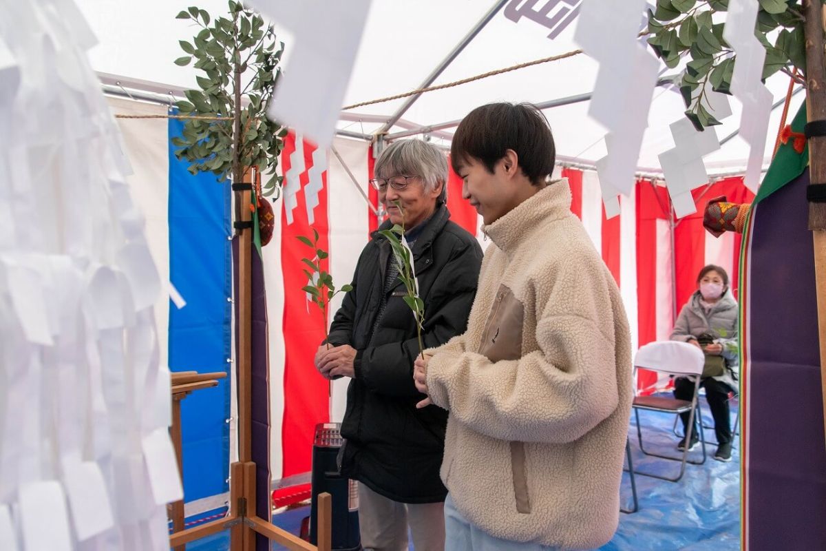 「宗像市陵厳寺01」注文住宅現場リポート①【地鎮祭】