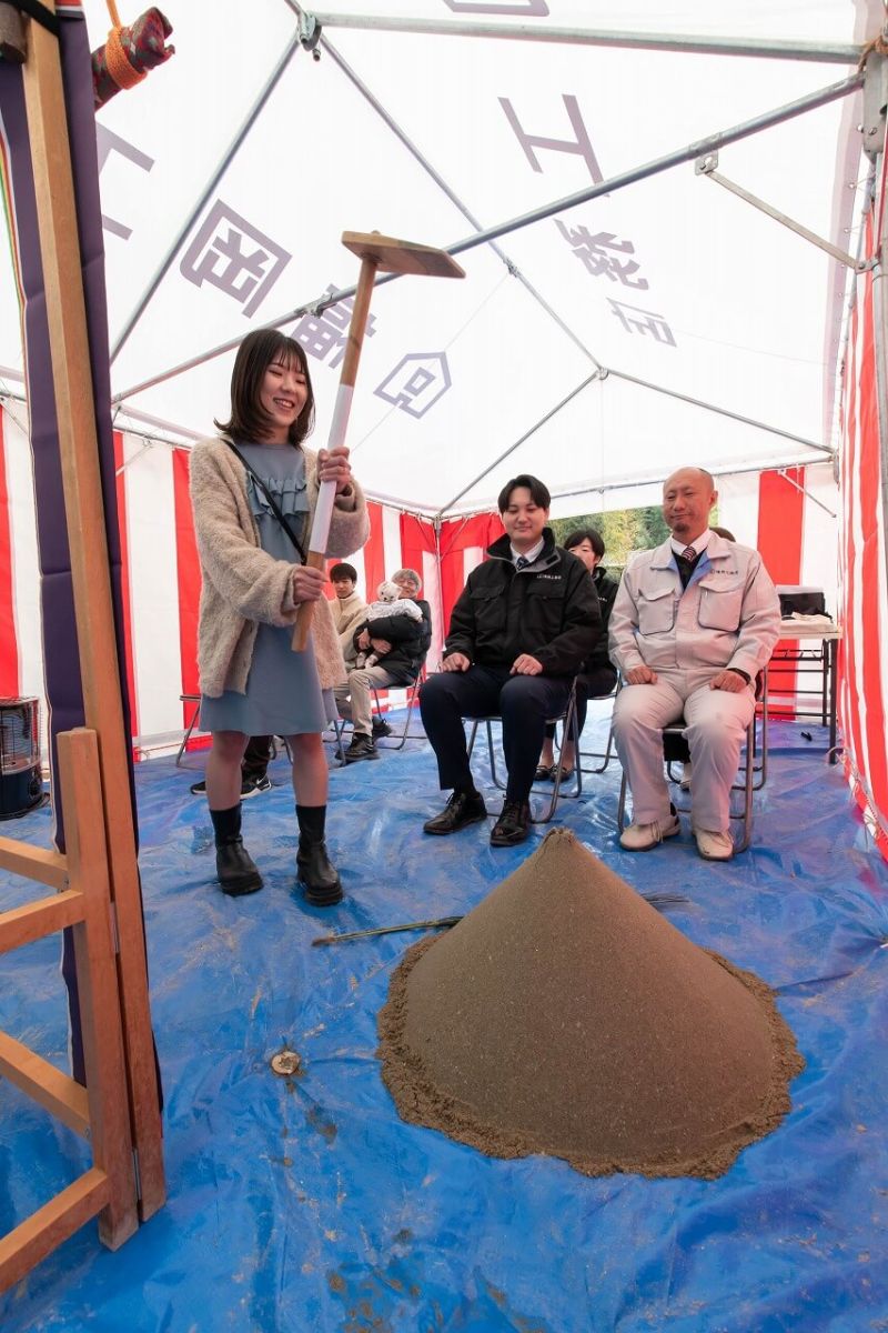 「宗像市陵厳寺01」注文住宅現場リポート①【地鎮祭】