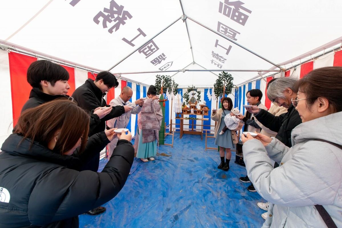 「宗像市陵厳寺01」注文住宅現場リポート①【地鎮祭】