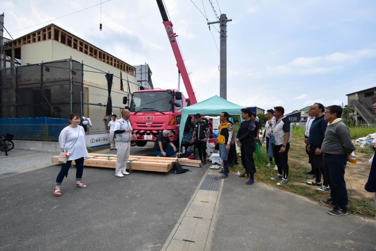 「遠賀郡水巻町02」注文住宅現場リポート③【上棟式】