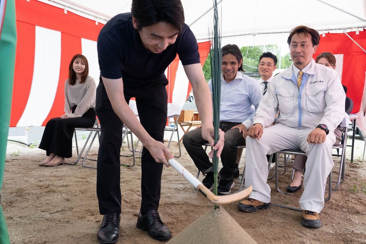 「福津市東福間02」注文住宅現場リポート①【地鎮祭】