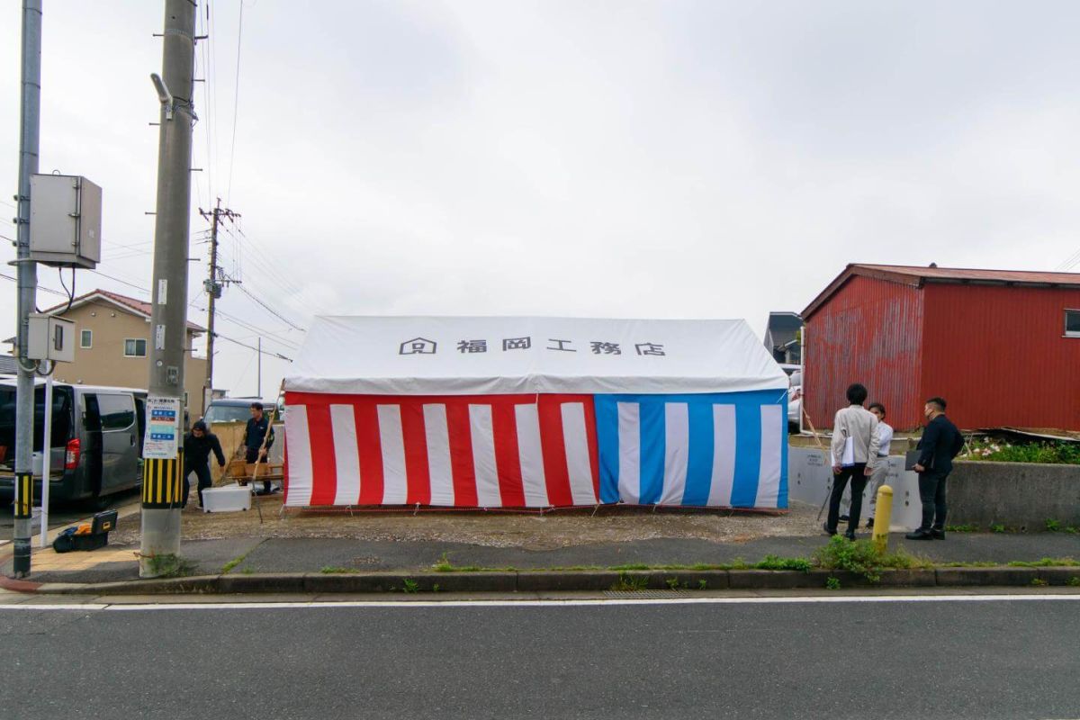 「北九州市若松区04」注文住宅現場リポート①【地鎮祭】