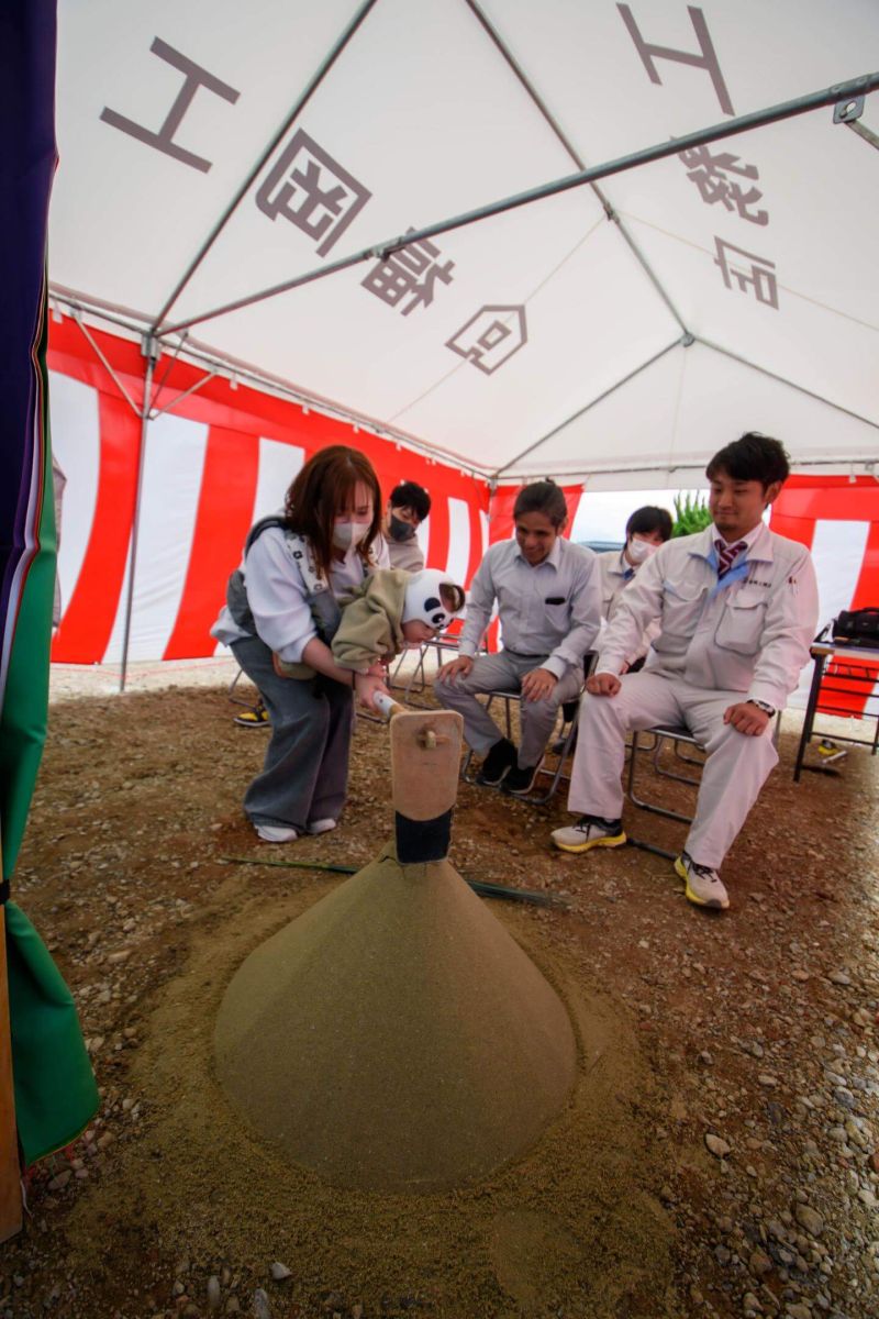 「北九州市若松区04」注文住宅現場リポート①【地鎮祭】