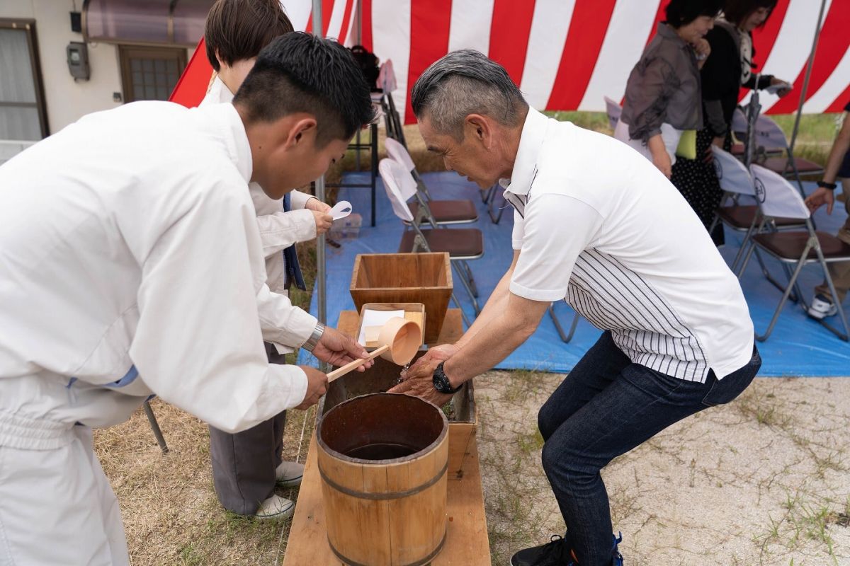 「糟屋郡須恵町旅石01」注文住宅現場リポート①【地鎮祭】