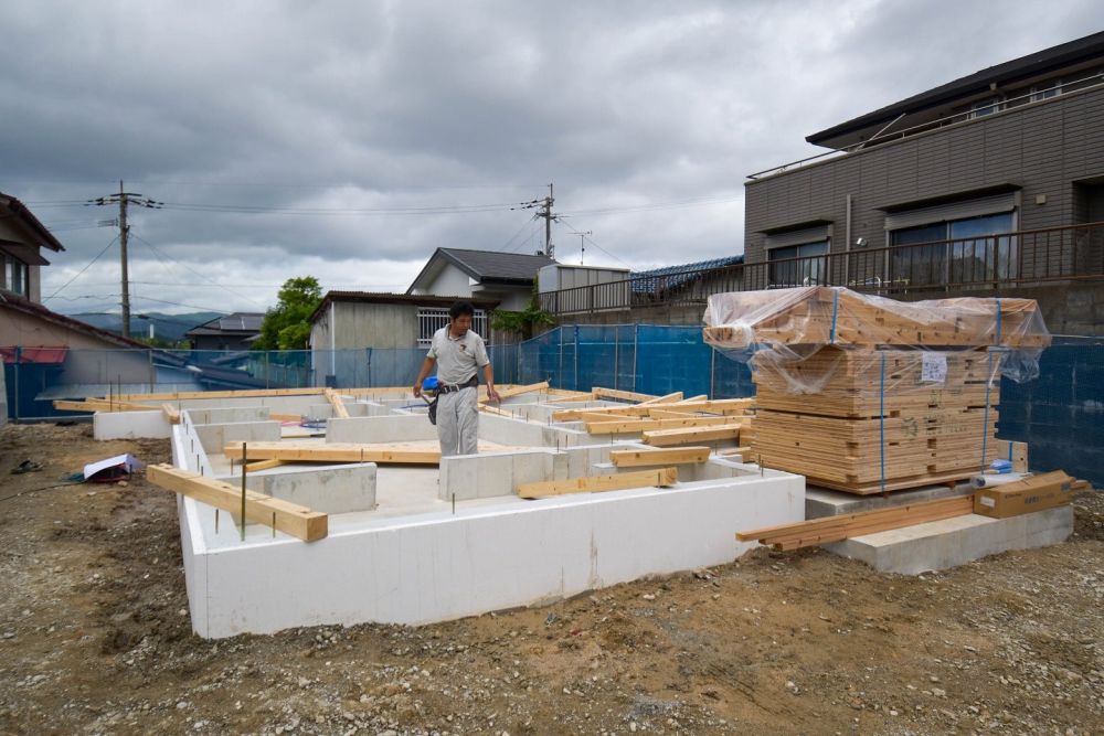 「大野城市03」注文住宅現場リポート②【木工事】【土台敷き】