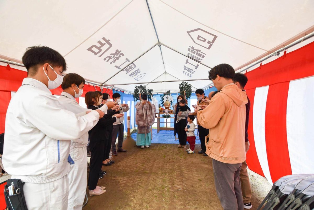 「春日市12」注文住宅現場リポート①【地鎮祭】