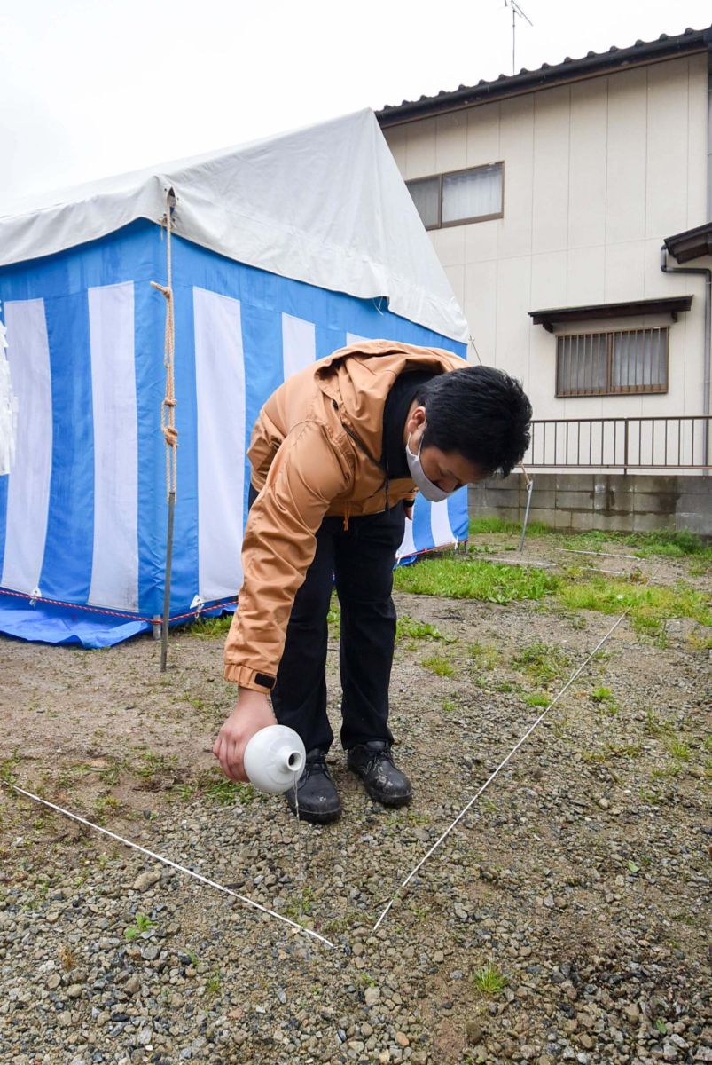 「春日市12」注文住宅現場リポート①【地鎮祭】