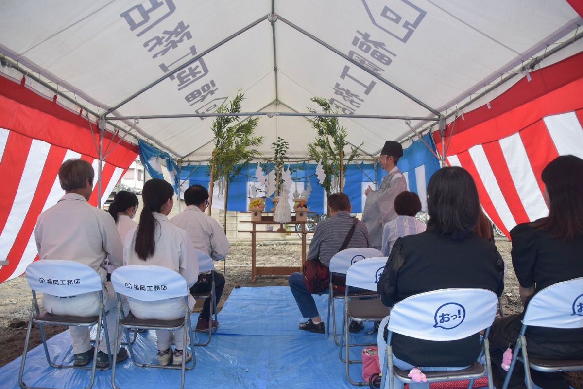 「福岡市博多区03」注文住宅現場リポート①【地鎮祭】