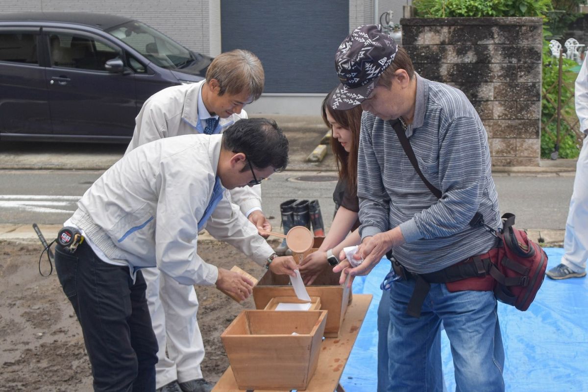 「福岡市博多区03」注文住宅現場リポート①【地鎮祭】