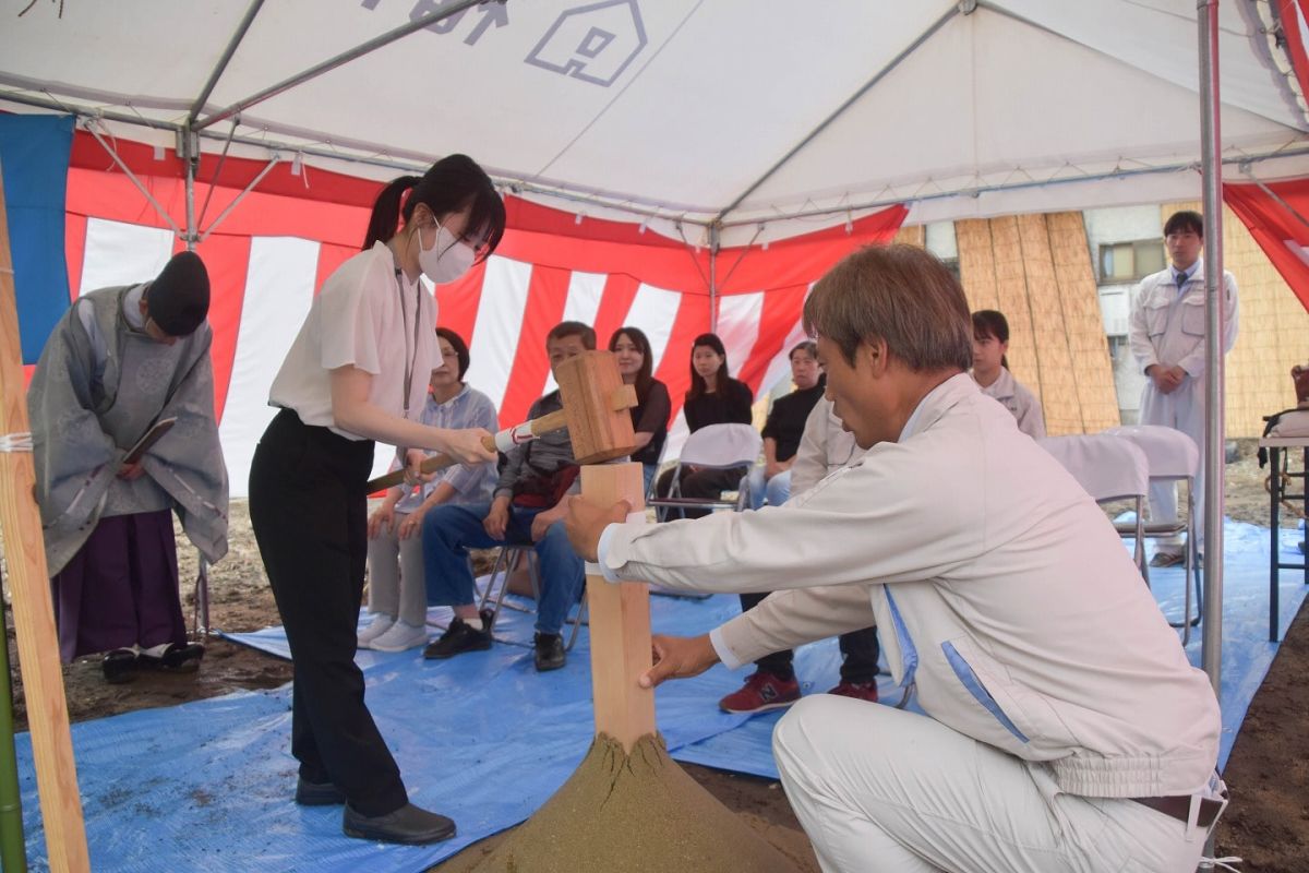 「福岡市博多区03」注文住宅現場リポート①【地鎮祭】