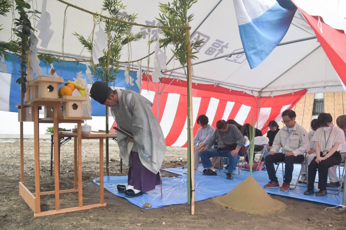 「福岡市博多区03」注文住宅現場リポート①【地鎮祭】