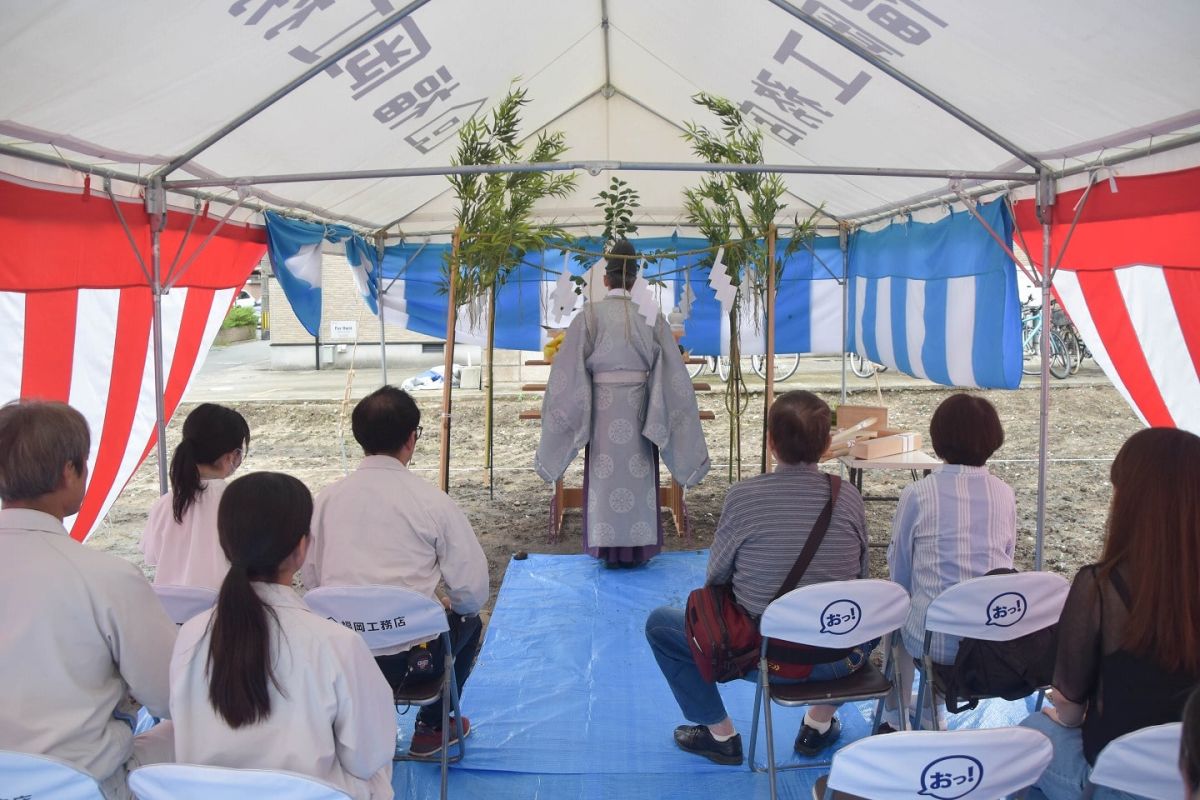 「福岡市博多区03」注文住宅現場リポート①【地鎮祭】