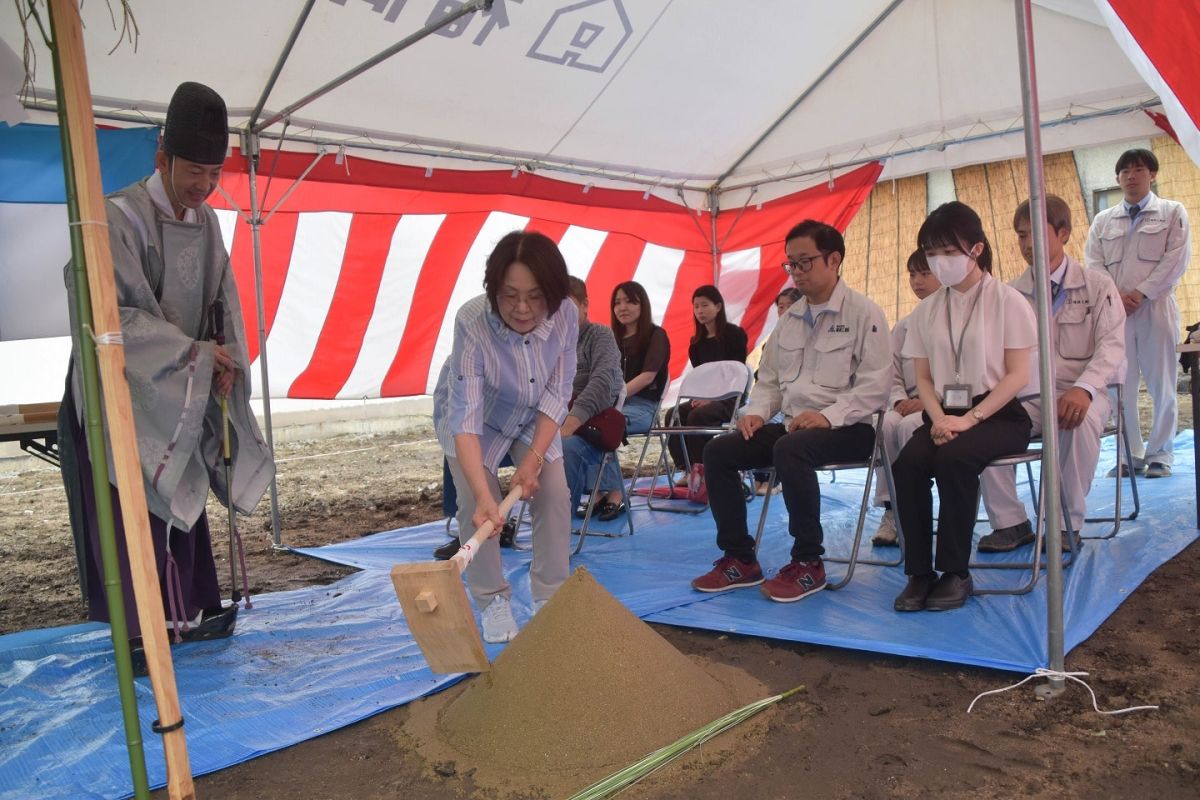 「福岡市博多区03」注文住宅現場リポート①【地鎮祭】