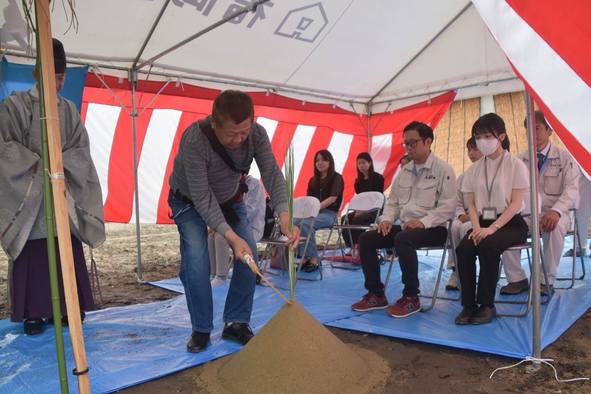 「福岡市博多区03」注文住宅現場リポート①【地鎮祭】