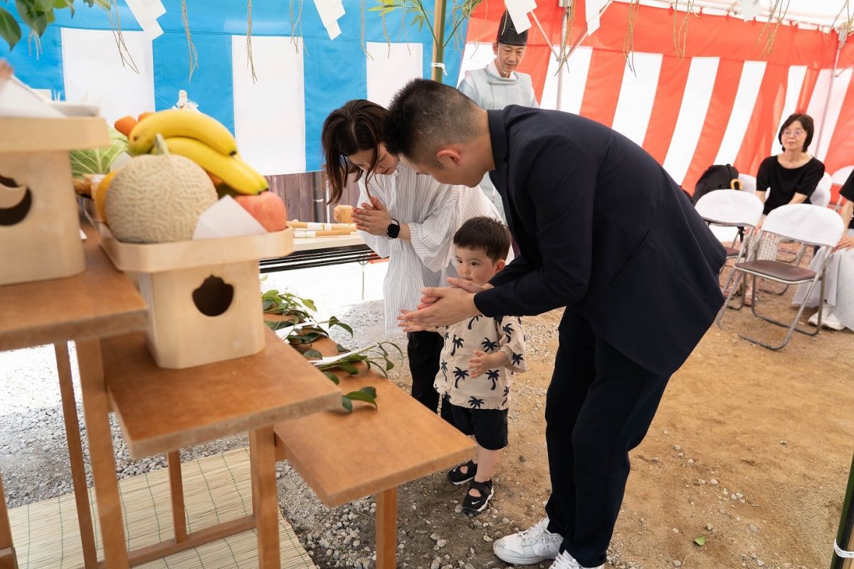 「福岡市東区15」注文住宅現場リポート①【地鎮祭】