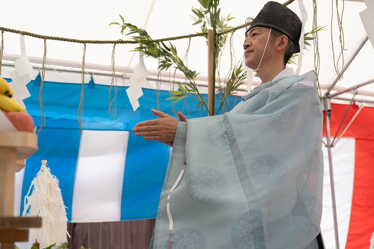 「福岡市東区15」注文住宅現場リポート①【地鎮祭】