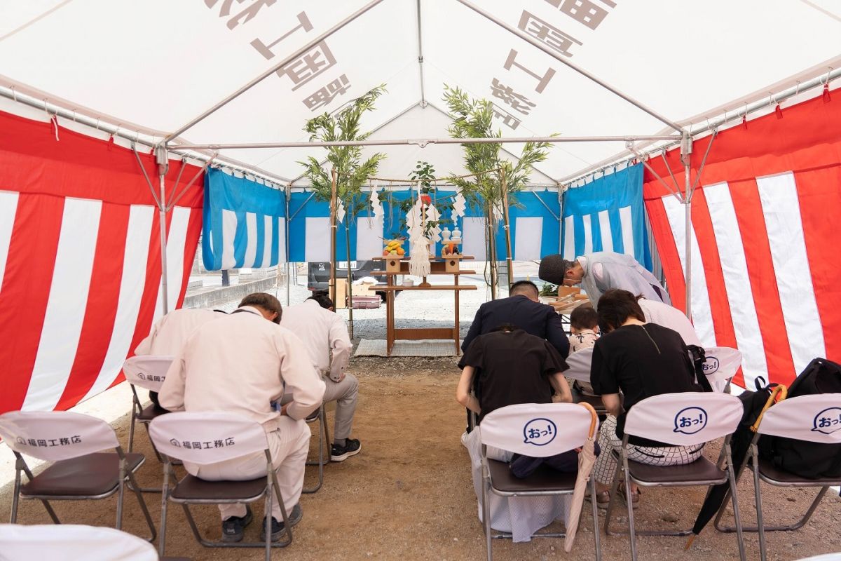 「福岡市東区15」注文住宅現場リポート①【地鎮祭】