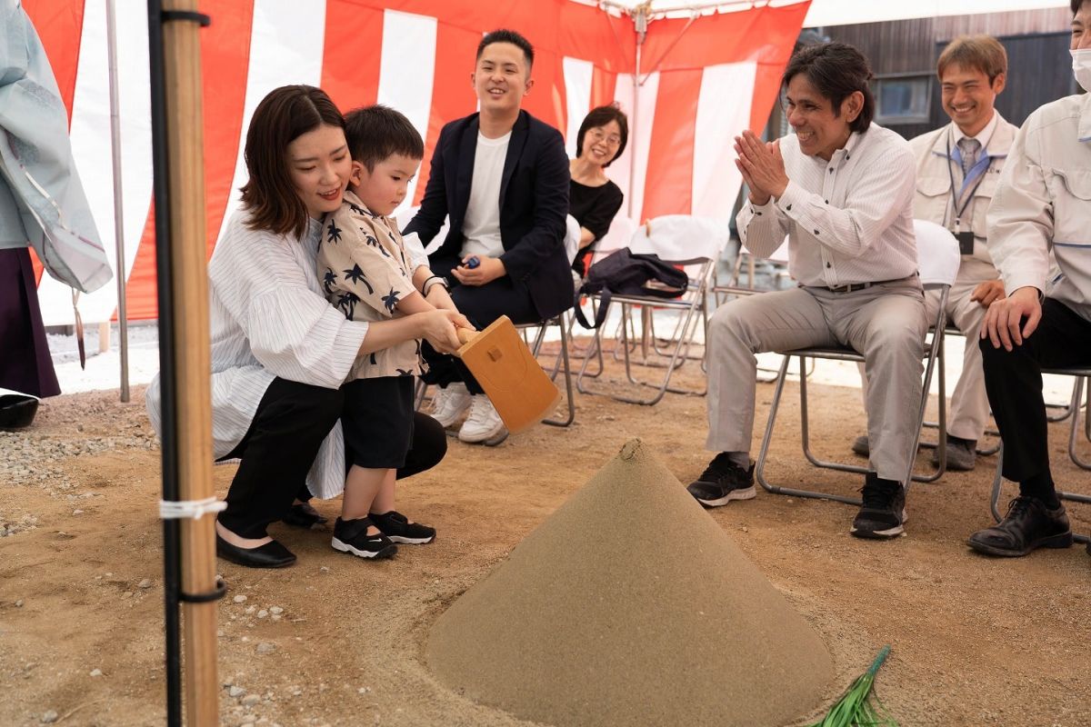 「福岡市東区15」注文住宅現場リポート①【地鎮祭】