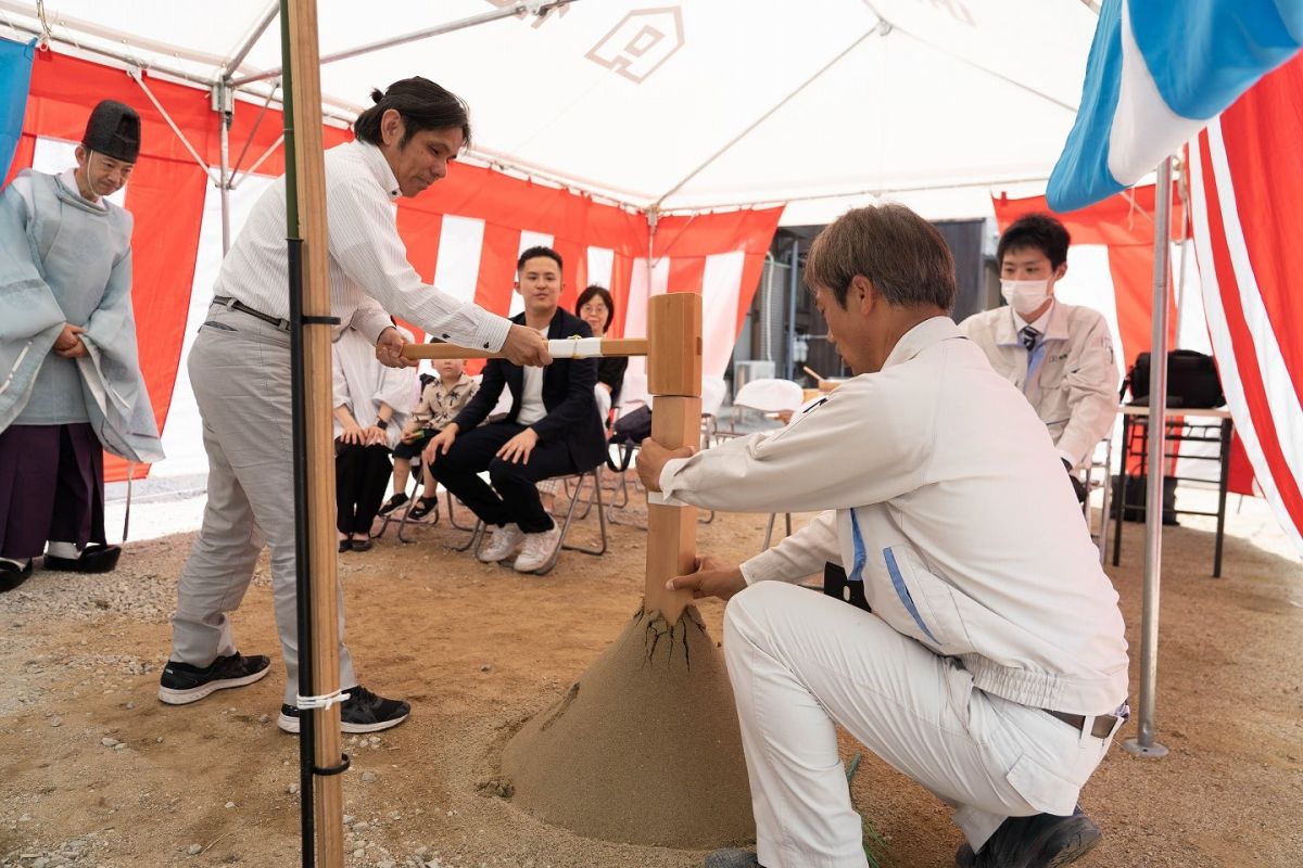 「福岡市東区15」注文住宅現場リポート①【地鎮祭】