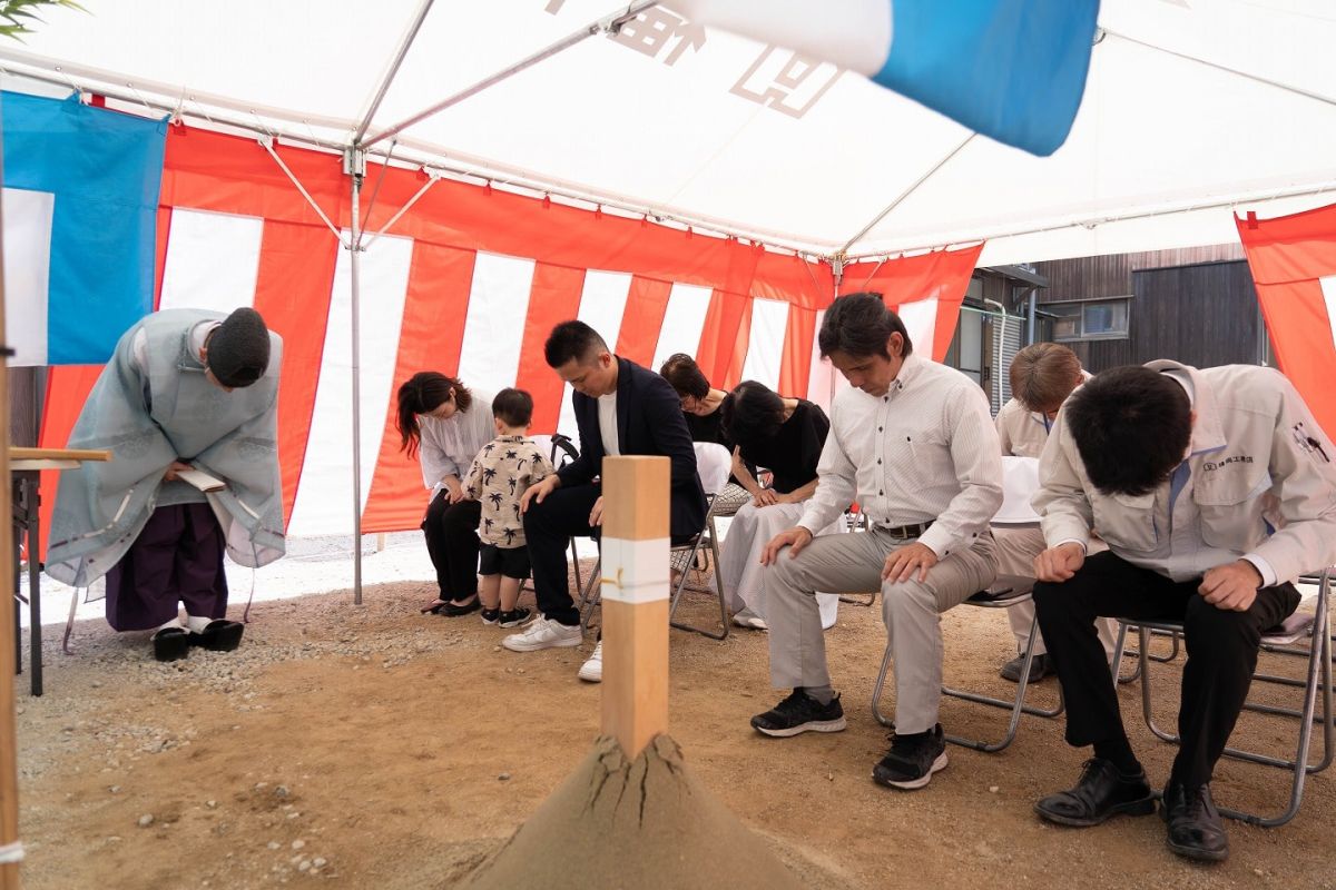 「福岡市東区15」注文住宅現場リポート①【地鎮祭】